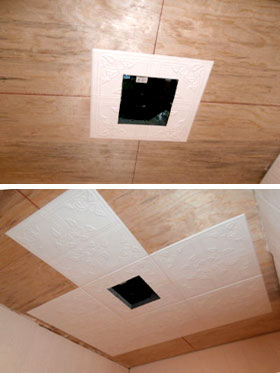 Как разметить потолок для плитки
