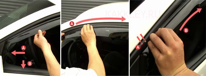 Инструкция как приклеить ветровики на авто