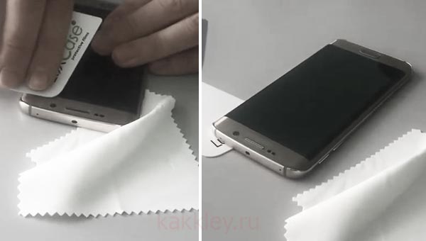 Как клеить пленку на изогнутый экран смартфона