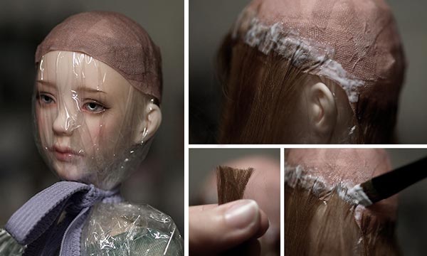 Как делать парик кукле